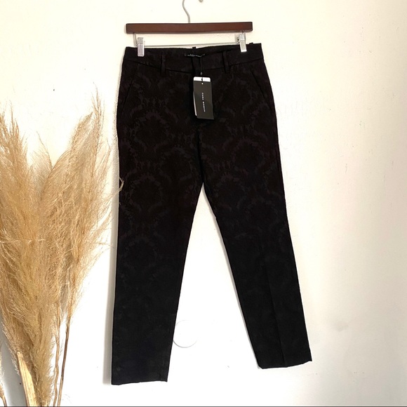 Zara Pants - Zara Trouser black Textured fabric